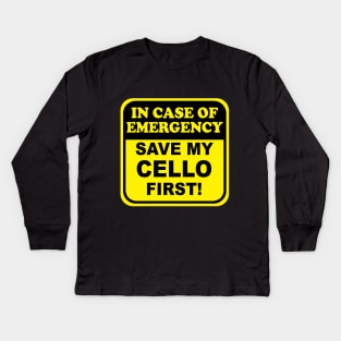 Save My Cello Kids Long Sleeve T-Shirt